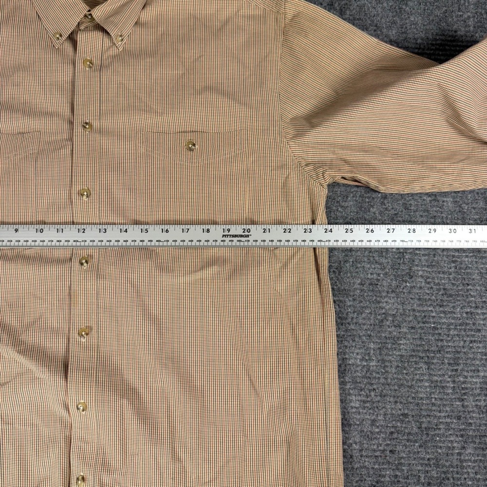 Lot of 2 LL Bean Mens Tall Long Sleeve Button Down Plaid Micro Check Shirts - Picture 10 of 16